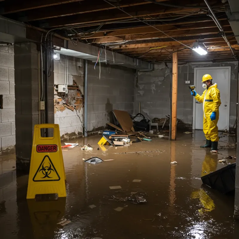 Flooded Basement Electrical Hazard in Frewsburg, NY Property